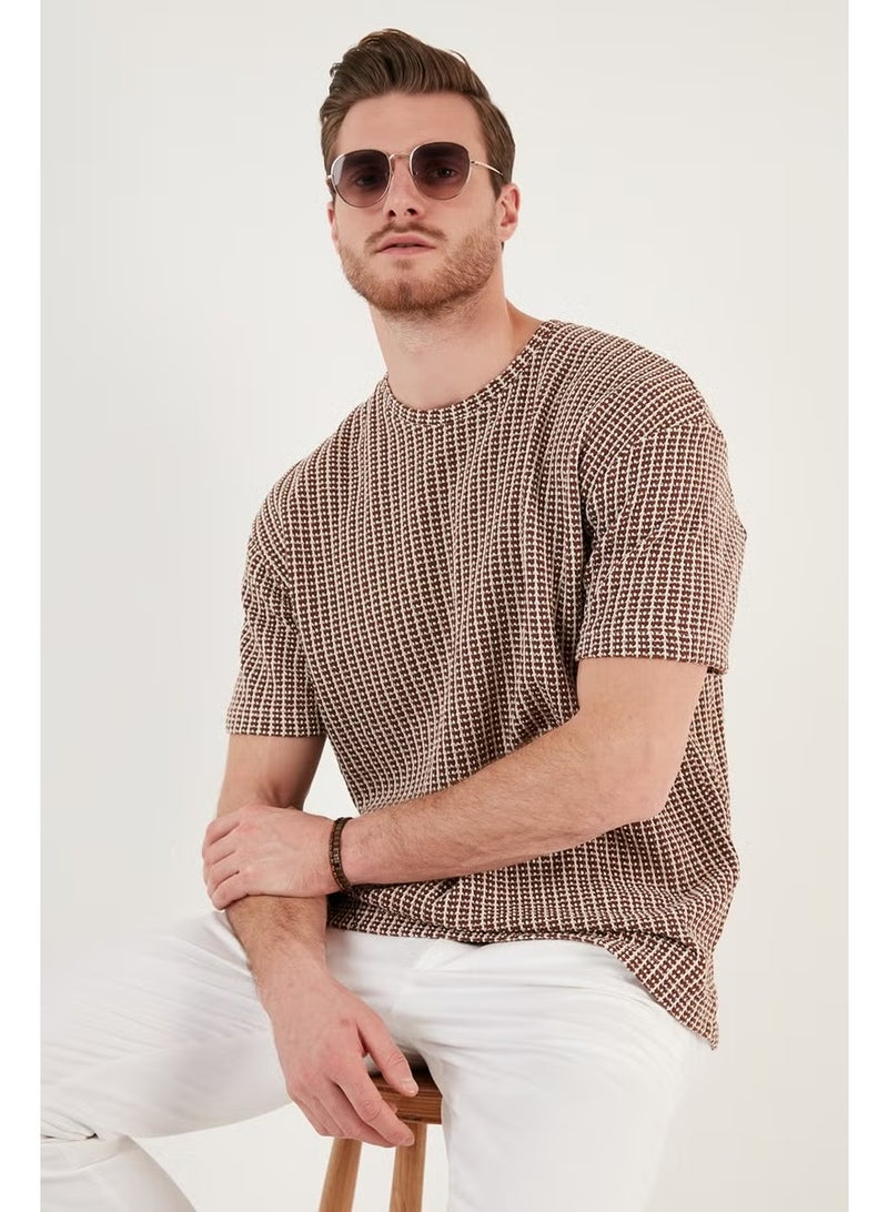 Buratti Cotton Regular Fit Crew Neck T Shirt Men's T Shirt CF24S218033 - Image 1